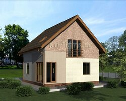 Проект уютного дома с мансардой Rg3948-2