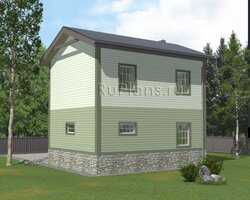 Проект лаконичного двухэтажного дома Rg4984-2