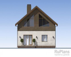 Проект одноэтажного жилого дома с мансардой Rg5110-6