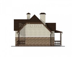Одноэтажный дом с террасой Rg3250-6