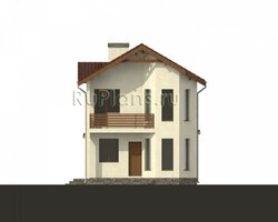 Проект двухэтажного дома с эркером Rg4824-5