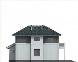 Проект двухэтажного дома с эркером Rg4754-6