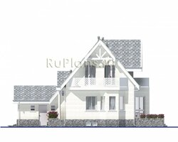Дом с мансардой, подвалом, гаражом, террасой и балконами Rg5039-5