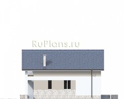 Проект компактного одноэтажного жилого дома Rg3342-7