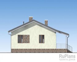 Одноэтажный дом с террасой Rg5147-7