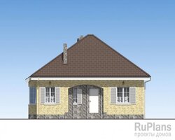 Одноэтажный дом с террасой Rg5237-4