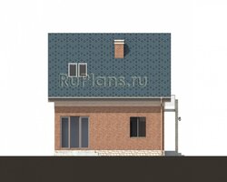 Проект одноэтажного жилого дома с мансардой Rg4797-7