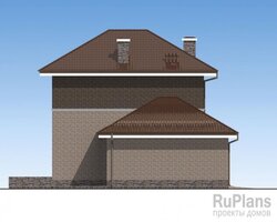 Двухэтажный дом с гаражом, террасой и лоджией Rg5123-7