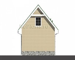 Проект одноэтажного дома с мансардой Rg4834-5
