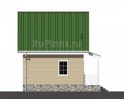Проект одноэтажного дома с мансардой Rg4834-6