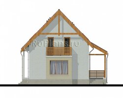 Проект уютного одноэтажного дома с мансардой Rg4981-7