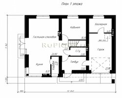 Проект индивидуального двухэтажного жилого дома с подвалом Rg4839-9