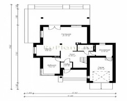 Проект комфортного коттеджа с балконом и террасой Rg3443-8