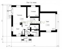 Проект одноэтажного дома с мансардой Rg4796-8