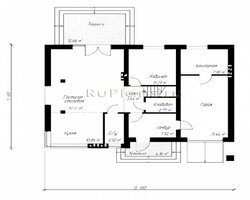 Проект двухэтажного дома с гаражом Rg4845-8