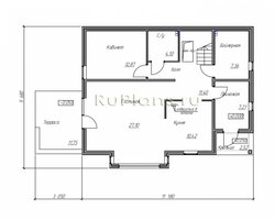 Дом с мансардой и террасой Rg5046-8