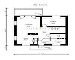 Проект дома с мансардой Rg3862-8