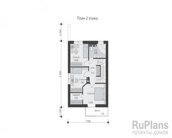 Двухэтажный дом с террасой и балконом Rg5113-9