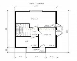 Проект дома с мансардой Rg3827-9