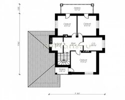 Проект двухэтажного дома с эркером Rg4754-9