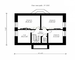 Проект дома с 3-мя спальнями Rg3453-9