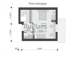 Индивидуальный проект бани Rg3356-8