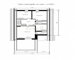 Современный коттедж из газобетона Rg3442-9