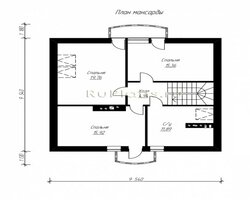 Проект дома с мансардой Rg3862-9